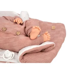 Mueñcas Arias Reborn Elba Rosa con Saco de Dormir 40 cm><noscript><img width=