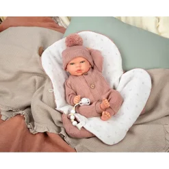 Mueñcas Arias Reborn Elba Rosa con Saco de Dormir 40 cm><noscript><img width=