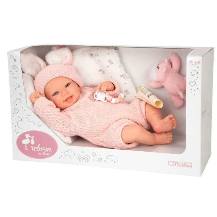 Mueñcas Arias Reborn Lucía con Cojín y Peluche 45 cm>Munecas arias Clearance