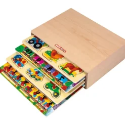 Cajón 4 Puzzles de Madera><noscript><img width=