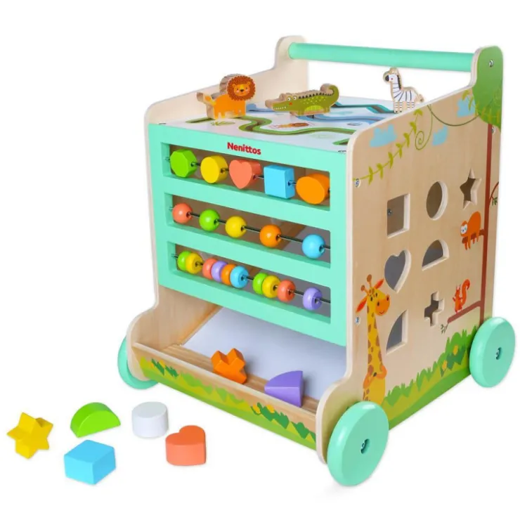 Carrito de Madera con Actividades>Nenittos Discount