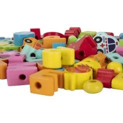 Enlazar Cuentas de Madera 100 Piezas><noscript><img width=