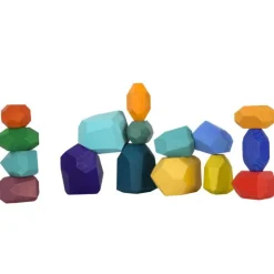 Piedras de Madera Apilables 16 Piezas><noscript><img width=