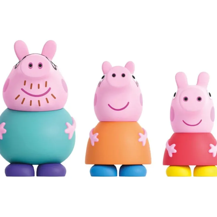 Set 3 Figuras de Baño (, Mama Pig y Papa Pig)>Peppa pig Outlet