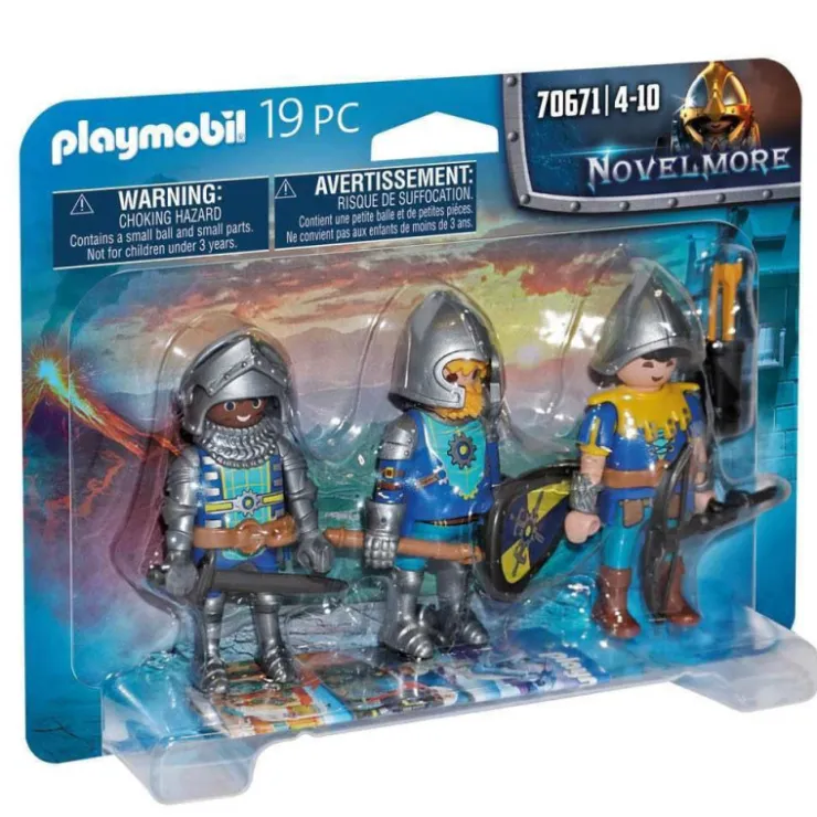 Novelmore Set de 3 Caballeros - 70671>Playmobil Outlet