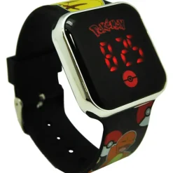 Pokémon Reloj Digital Led Negro Charmander>Pokemon New