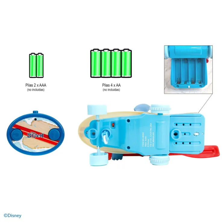 Radio Control Stitch Tabla de Surf 25 cm>Disney Clearance