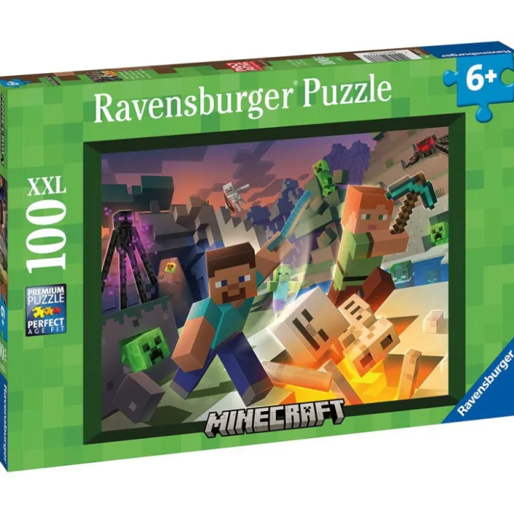 Ravensburger Puzzle 100 Piezas XXL>Minecraft Outlet