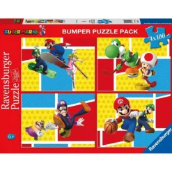 Ravensburger Puzzle 4 x 100 Piezas>Super mario Clearance