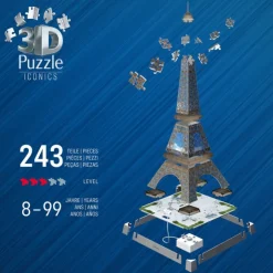 Ravensburger Puzzle 3D Monumentos Icónicos Torre Eiffel><noscript><img width=