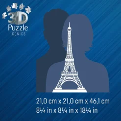 Ravensburger Puzzle 3D Monumentos Icónicos Torre Eiffel><noscript><img width=