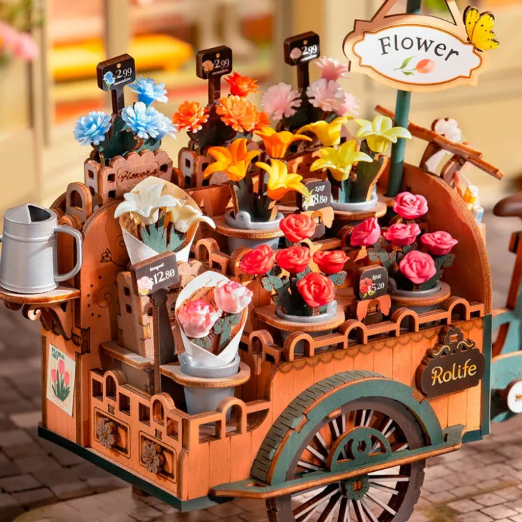 Robotime Carro de Flores Maqueta>