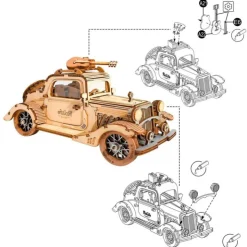 Robotime Coche Vintage Maqueta de Madera><noscript><img width=