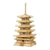 Robotime Five Storied Pagoda Maqueta de Madera> New