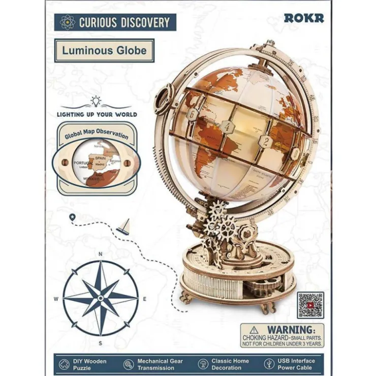 Robotime Globo Luminoso Maqueta de Madera>Otras marcas New