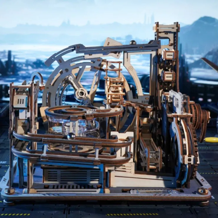Robotime Marble Spaceport Laberinto de Canicas Maqueta de Madera> Clearance