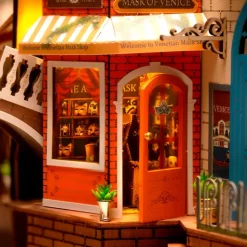 Robotime Sujetalibros Venecia Romántica Maqueta><noscript><img width=