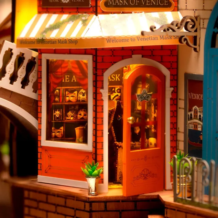 Robotime Sujetalibros Venecia Romántica Maqueta> Discount