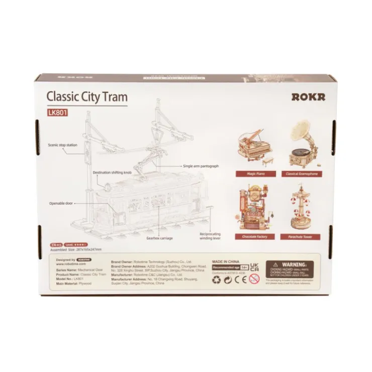 Robotime Tranvía Clásico Maqueta de Madera>