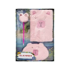 Set de Papelería Capibara con Bolígrafo, Libreta y Estuche Varios Modelos><noscript><img width=