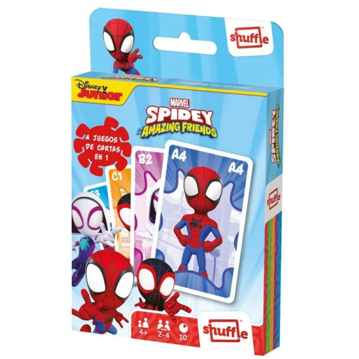 Shuffle 4 Juegos de Cartas en 1>Spidey and his amazing friends Discount