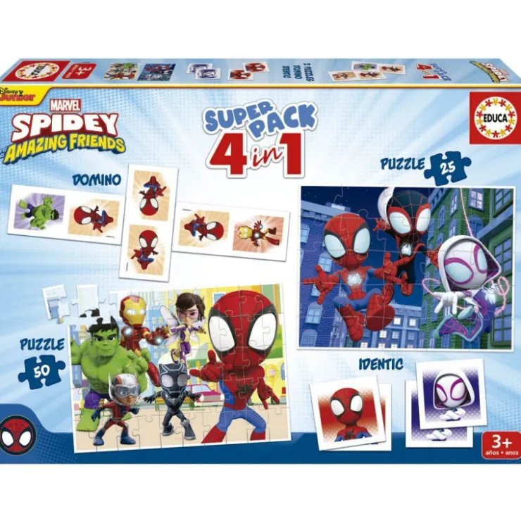 Superpack 4 en 1>Spidey and his amazing friends Sale