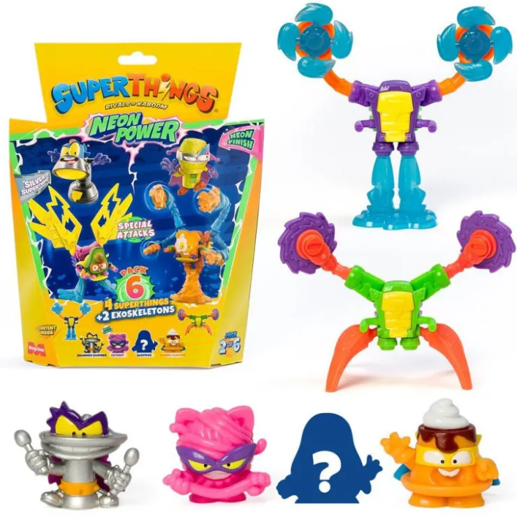 Neon Power Pack 6 Figuras Varios Modelos>Superthings Clearance