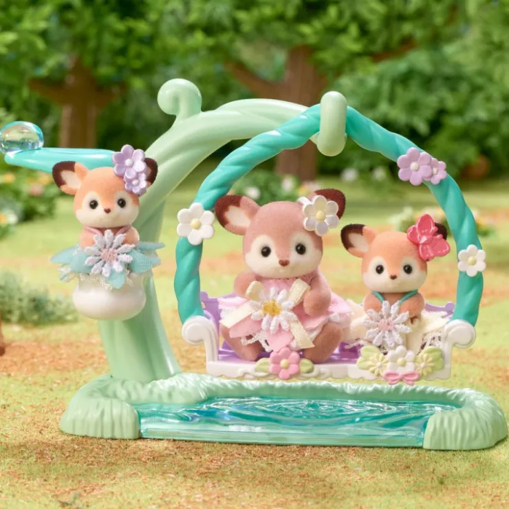 Bebé Ciervo Columpio Floral>Sylvanian families Discount