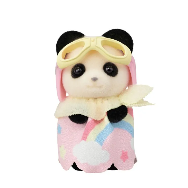 Crème Chocolate en Tren y Erin Panda en Avión>Sylvanian families Discount