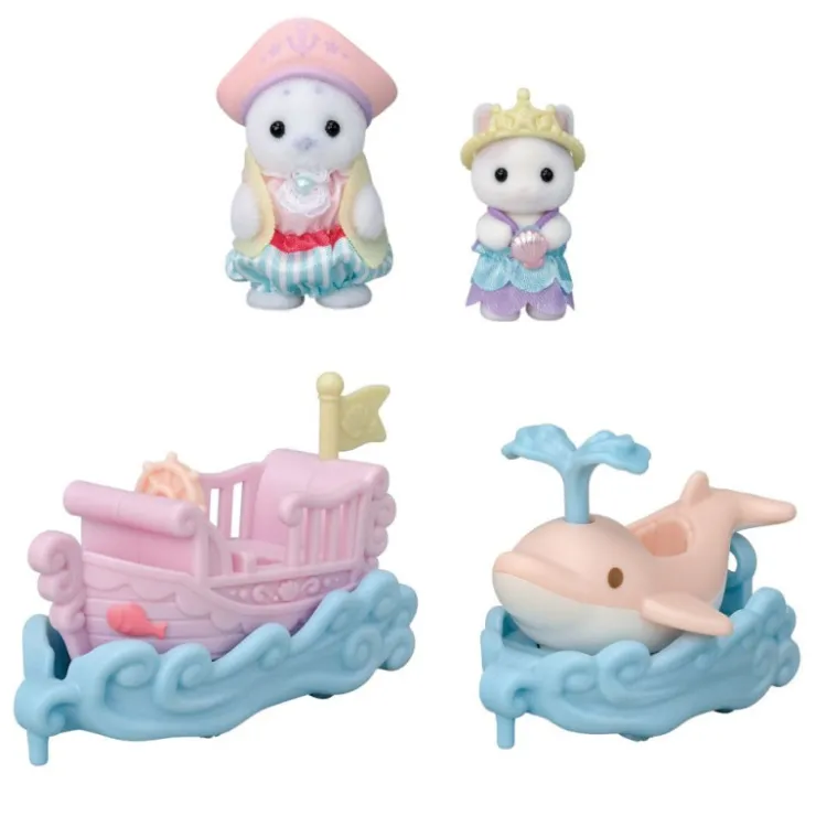 Puffy Foca y Cara Latte Surcan las Olas>Sylvanian families Online