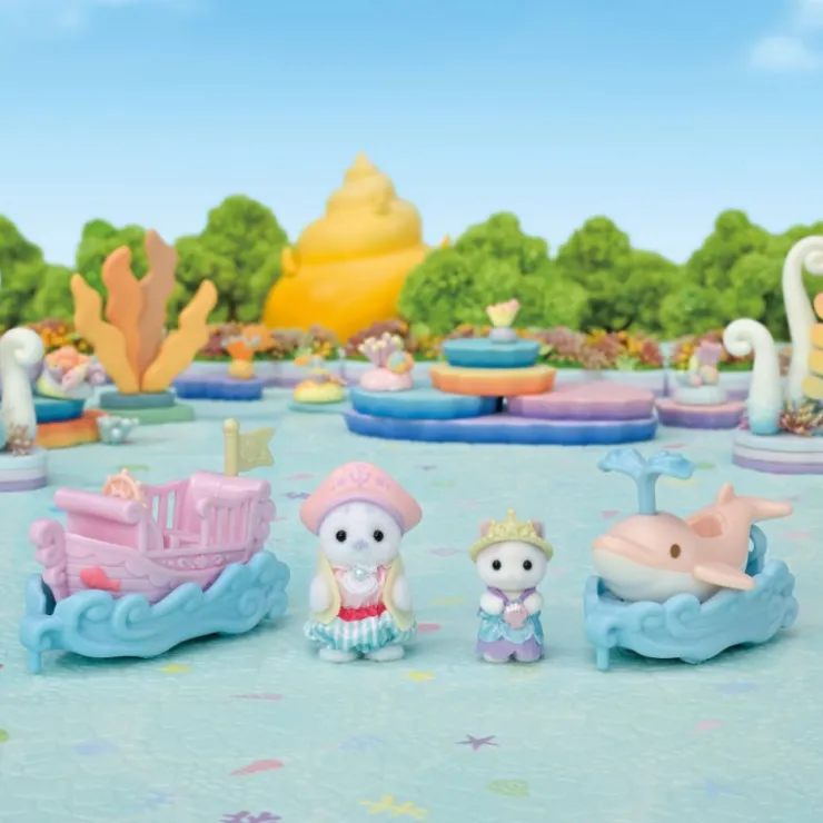 Puffy Foca y Cara Latte Surcan las Olas>Sylvanian families Online