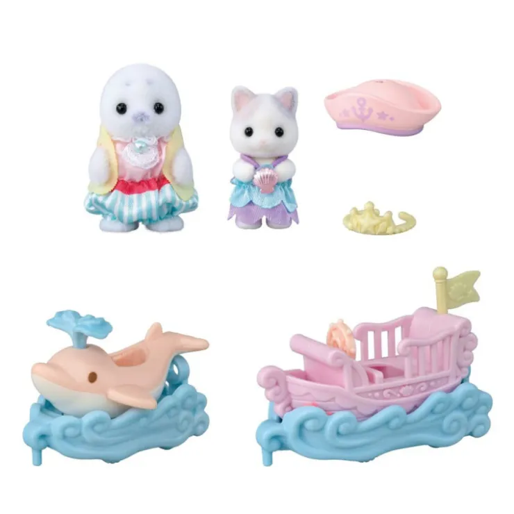 Puffy Foca y Cara Latte Surcan las Olas>Sylvanian families Online