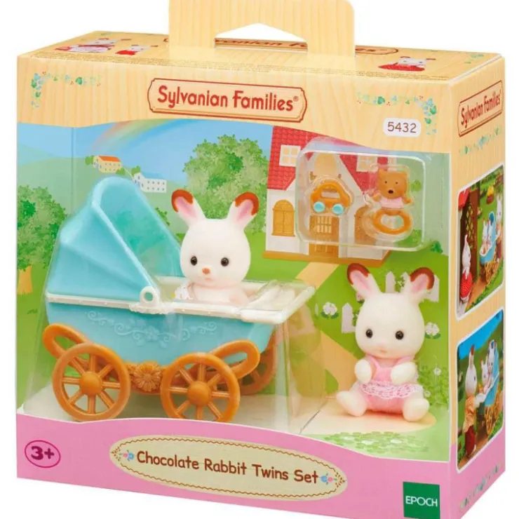 Set Cochecito Gemelar Cabe y Breeze Chocolate>Sylvanian families Sale