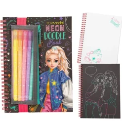 Neon Doodle Book Cuaderno para Colorear con Rotuladores de Gel><noscript><img width=