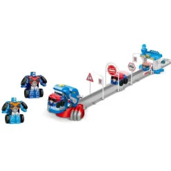 Transformer Con Pista Dinosaurio Azul y Roja>Otras marcas Hot