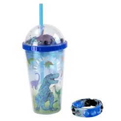 Vaso con Pajita y Pulsera Dino Brilla en la Oscuridad>Otras marcas Clearance